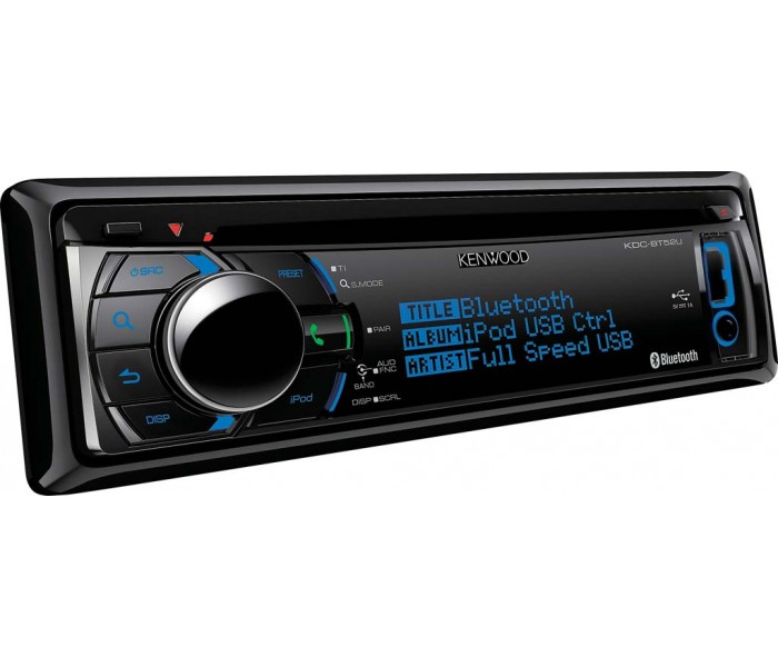 Kenwood KDC-BT52U CD/USB/iPod-Receiver with Bluetooth module built-in