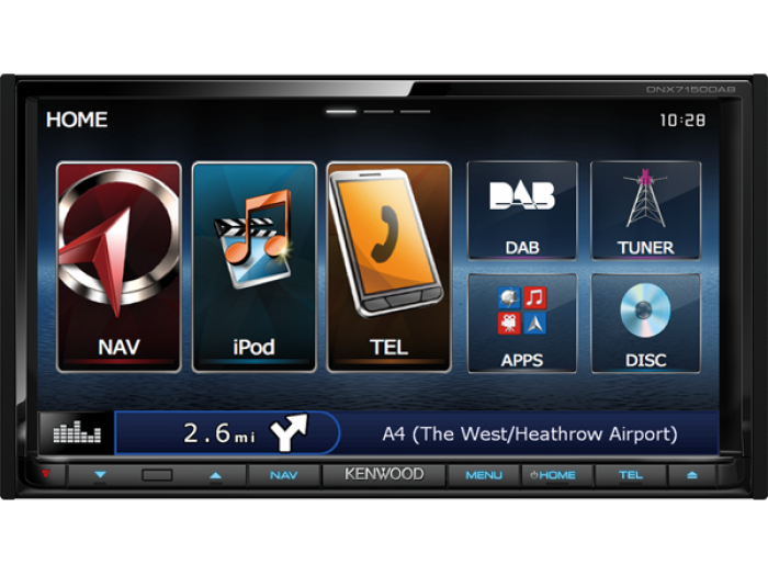 Kenwood DNX7150DAB 7" Navigation, USB, DAB, Bluetooth.