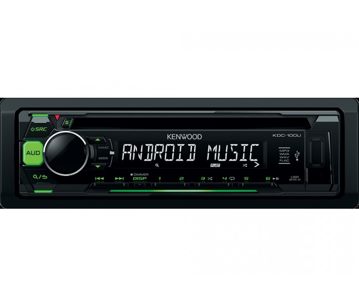 Kenwood KDC-100UG - CD/MP3, Front USB, Front AUX