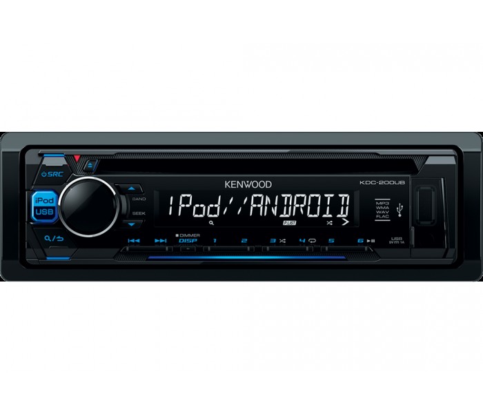 Kenwood KDC-200UB - CD/MP3, Front USB, Front AUX/iPod