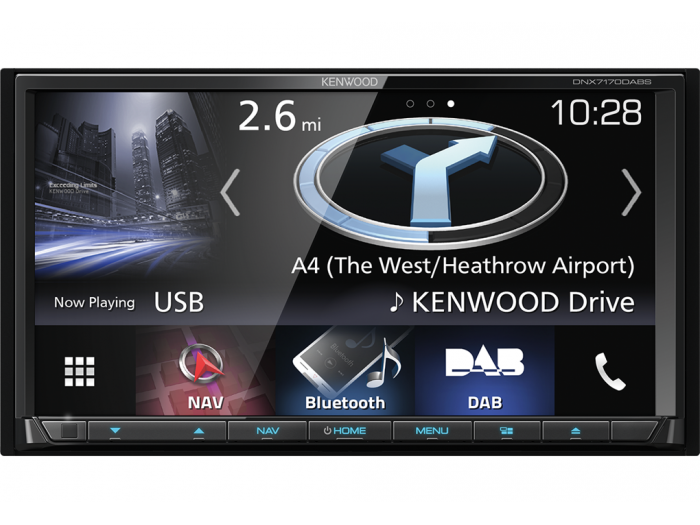 Kenwood DNX7170DABS built in navagation DAB Apple CarPlay android auto