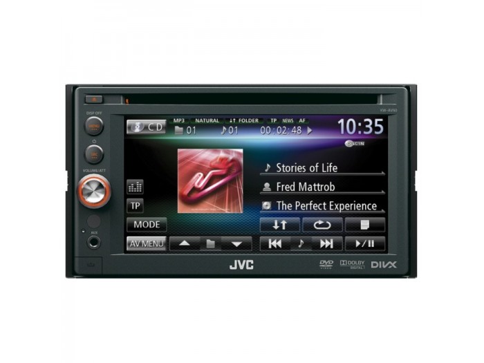 JVC KW-AVX640 double din multimedia system full ipod control