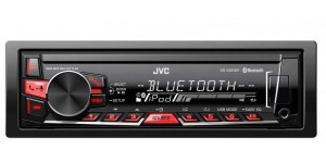 JVC KD-X320BT Digital Media Receiver with Bluetooth and Front USB/AUX 