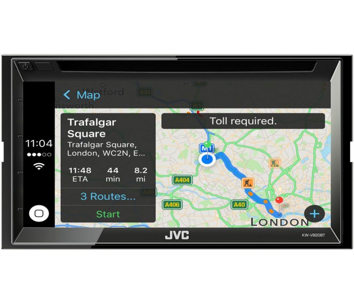 JVC KW-V820BT Touch Screen DVD Apple CarPlay Bluetooth Recieve