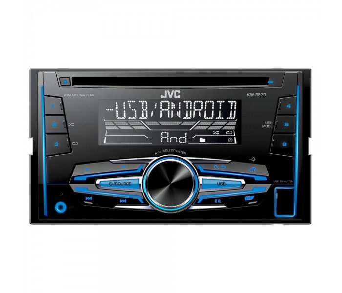 JVC KW-R520 - Double DIN CD Receiver with Front USB/AUX Input