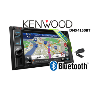 Kenwood DNX4150BT 6.2" WVGA DVD-Receiver with built-in Navigation System & Bluetooth