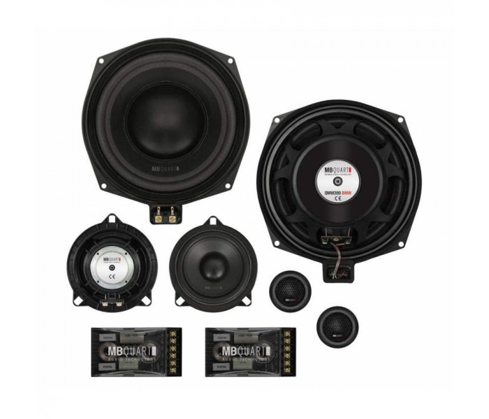 MB Quart QM200.3 BMW - 20cm 8" 3-Way Custom Fit Component Speakers for BMW X1 E84