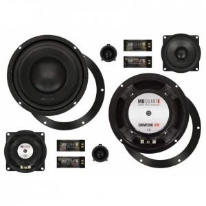 MB Quart QM200.3 GOLF V - 20cm 8" 3-Way Custom Fit Component Speakers for VW Golf V