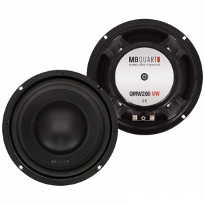 MB Quart QMW200 VW - 20cm 8" Custom Fit Car Bass Speakers for VW Golf MK4/MK5, Passat, Bora