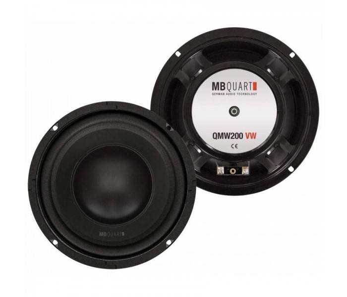 MB Quart QMW200 VW - 20cm 8" Custom Fit Car Bass Speakers for VW Golf MK4/MK5, Passat, Bora