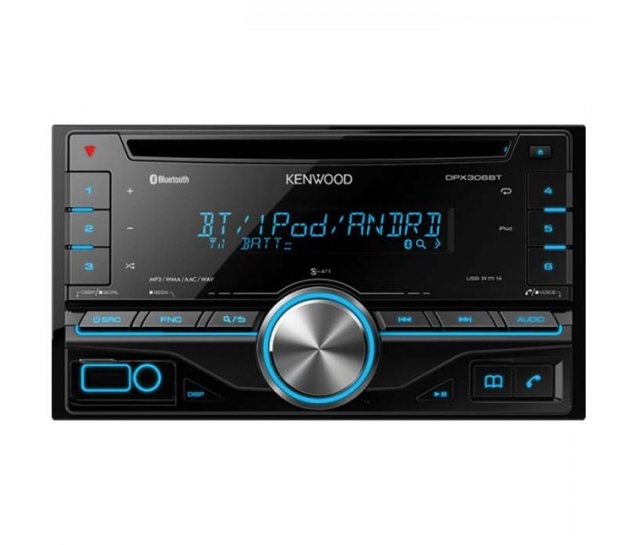 Kenwood DPX-306BT Double DIN CD/USB-Receiver with iPod Direct Control 