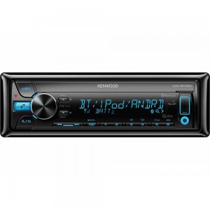 KENWOOD KDC-BT45U SINGLE DIN BLUETOOTH AUX USB IPOD IPHONE ANDROID CD