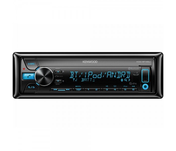 KENWOOD KDC-BT45U SINGLE DIN BLUETOOTH AUX USB IPOD IPHONE ANDROID CD