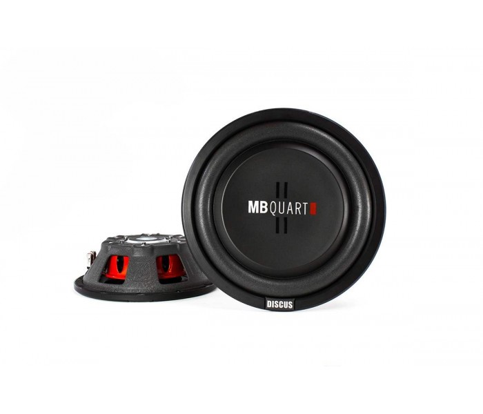 MB Quart DS1-204 400W 8" Discus Series Dual 4-ohm Shallow Mount Car Subwoofer