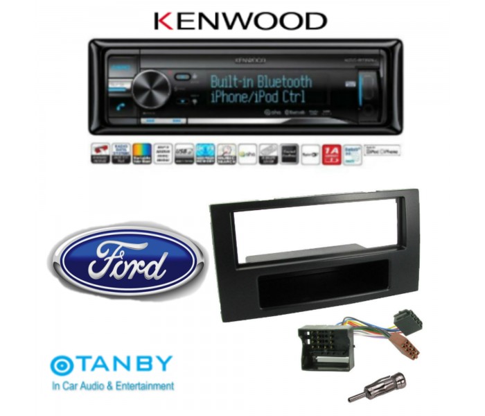 KENWOOD KDC-BT53U BLUETOOTH VW UPGRADE CAR STEREO IPOD FULL CONTROL USB AND AUX INPUT